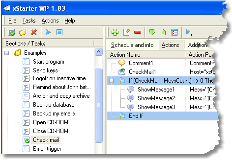 xStarter Task scheduler screenshot
